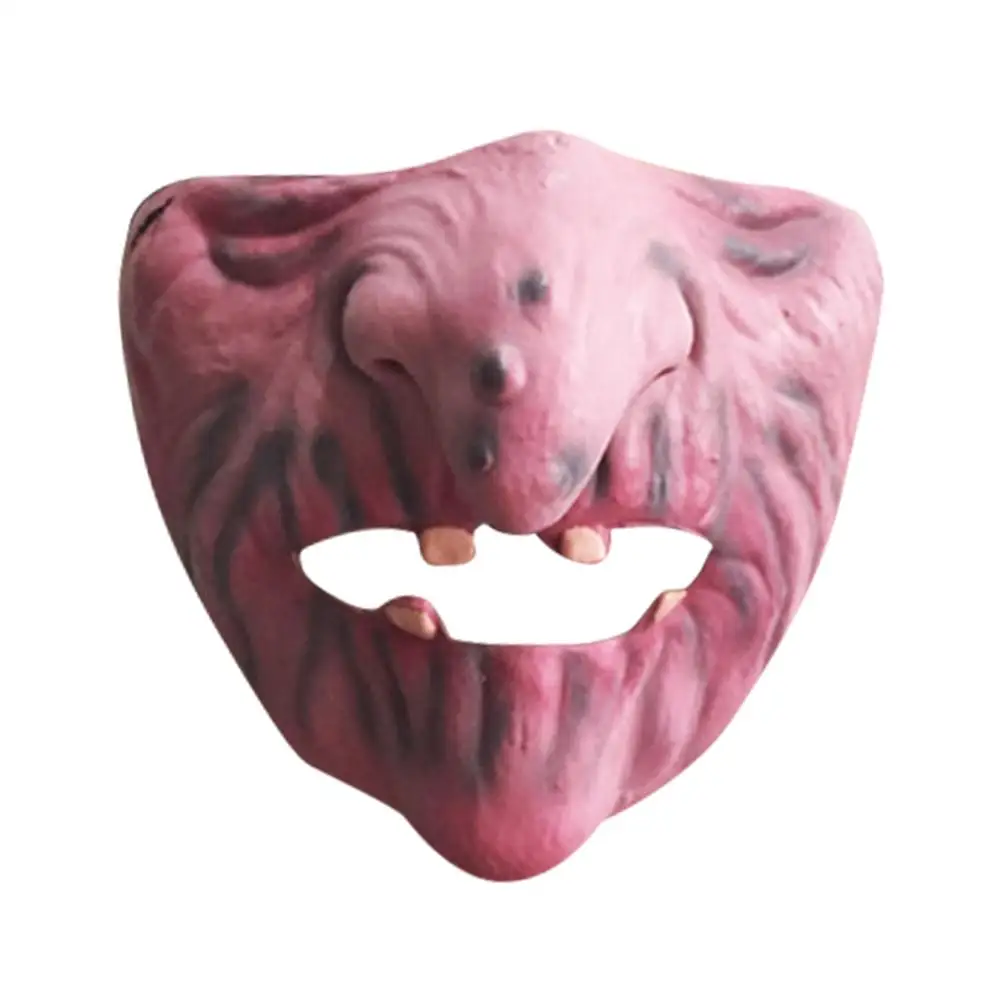 Косплей страшная маска Забавный Латекс Хэллоуин Половина бар танец Вечеринка
