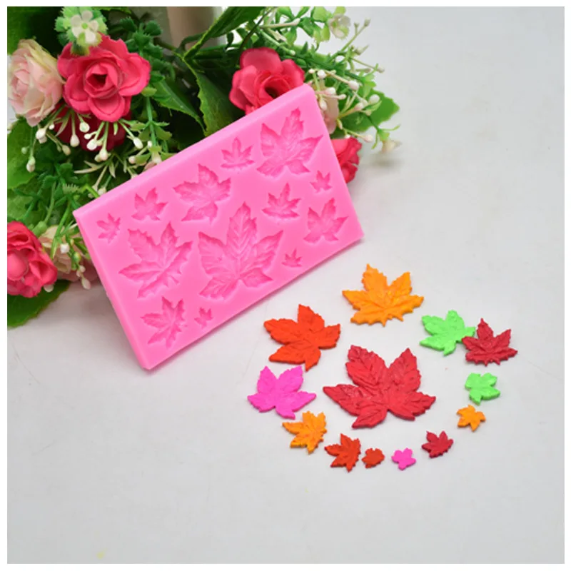 Силиконовая форма в виде кленового листа инструмент для выпечки торта шоколада |