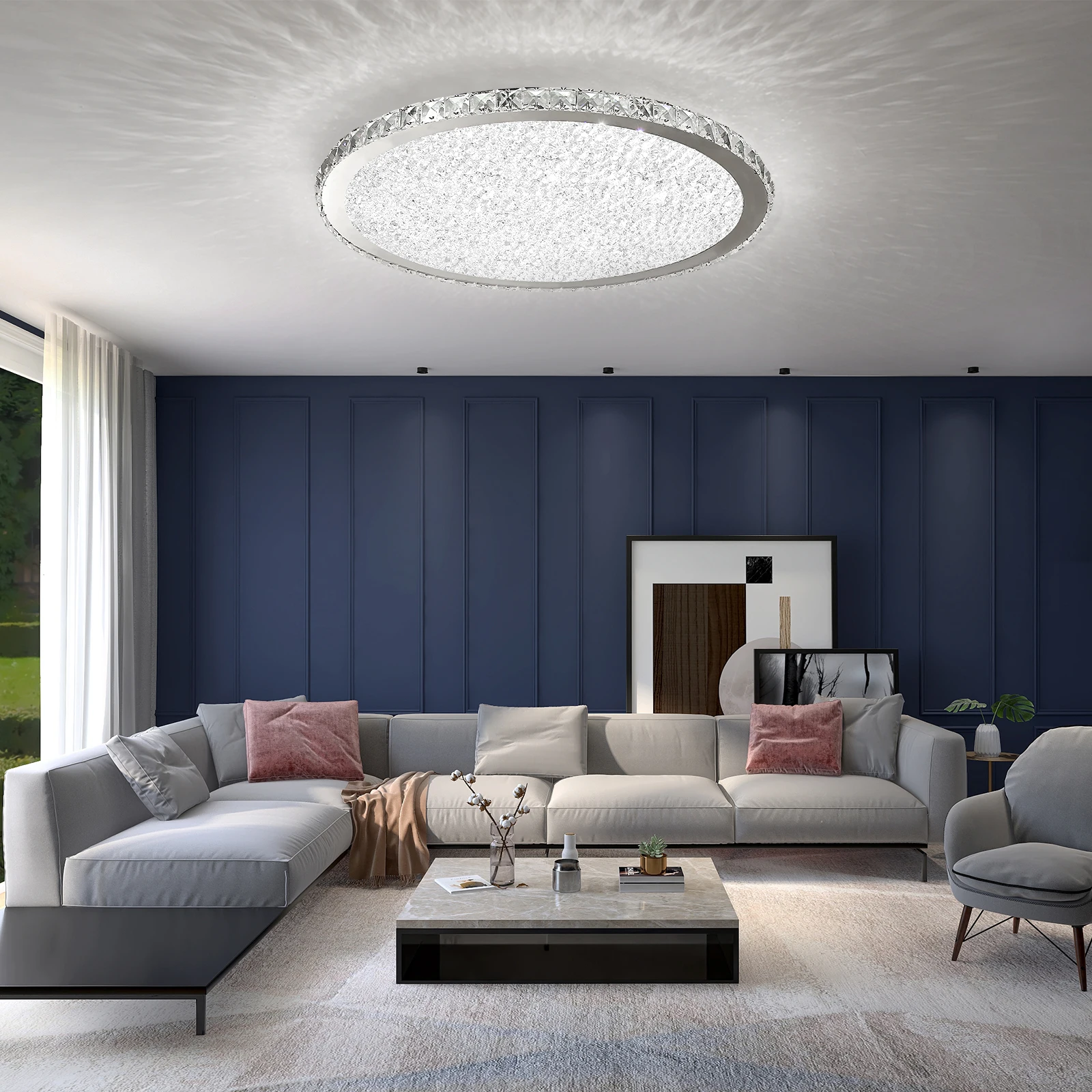 Потолочный хрустальный светильник светодиодная лампа для спальни фойе кабинета