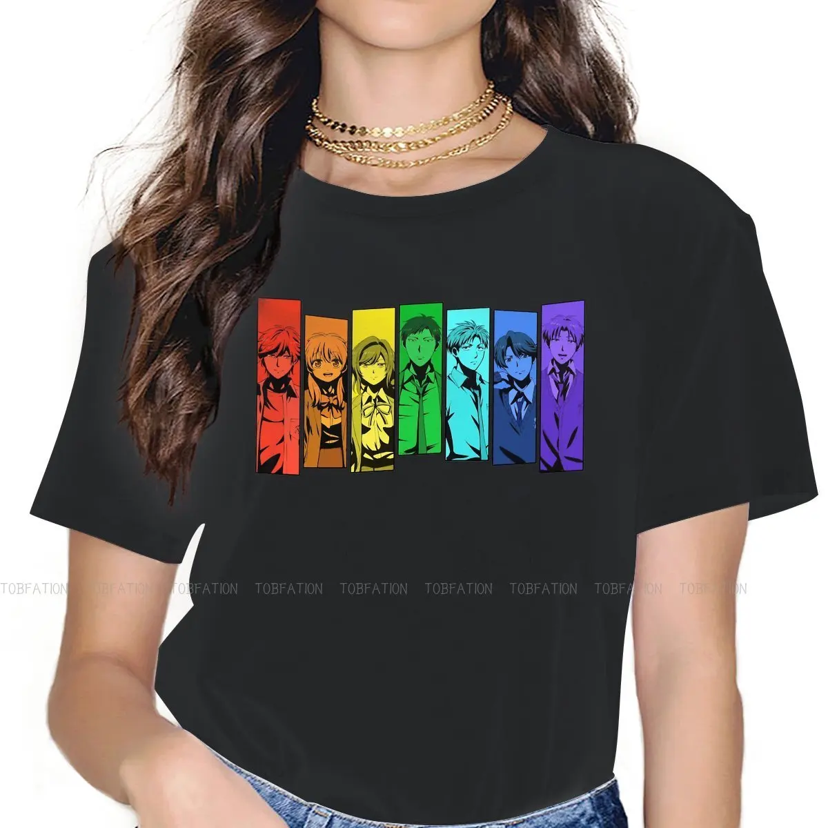 Rainbow Essential Style TShirt for Girl Monthly Girls Nozaki Kun Chiyo Sakura 5XL Creative Gift Clothes  T Shirt Stuff Ofertas