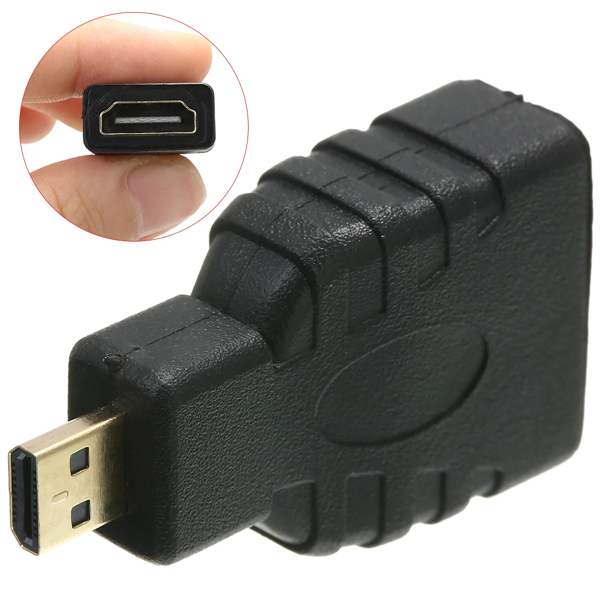 Универсальный адаптер Micro HDMI (тип D) папа A) мама|Кабели HDMI| |