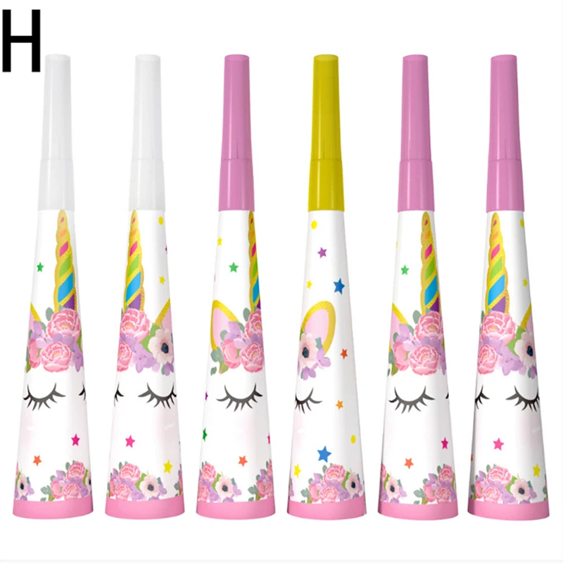 6 шт. набор для вечеринки в виде единорога|Украшения своими руками вечеринки| |