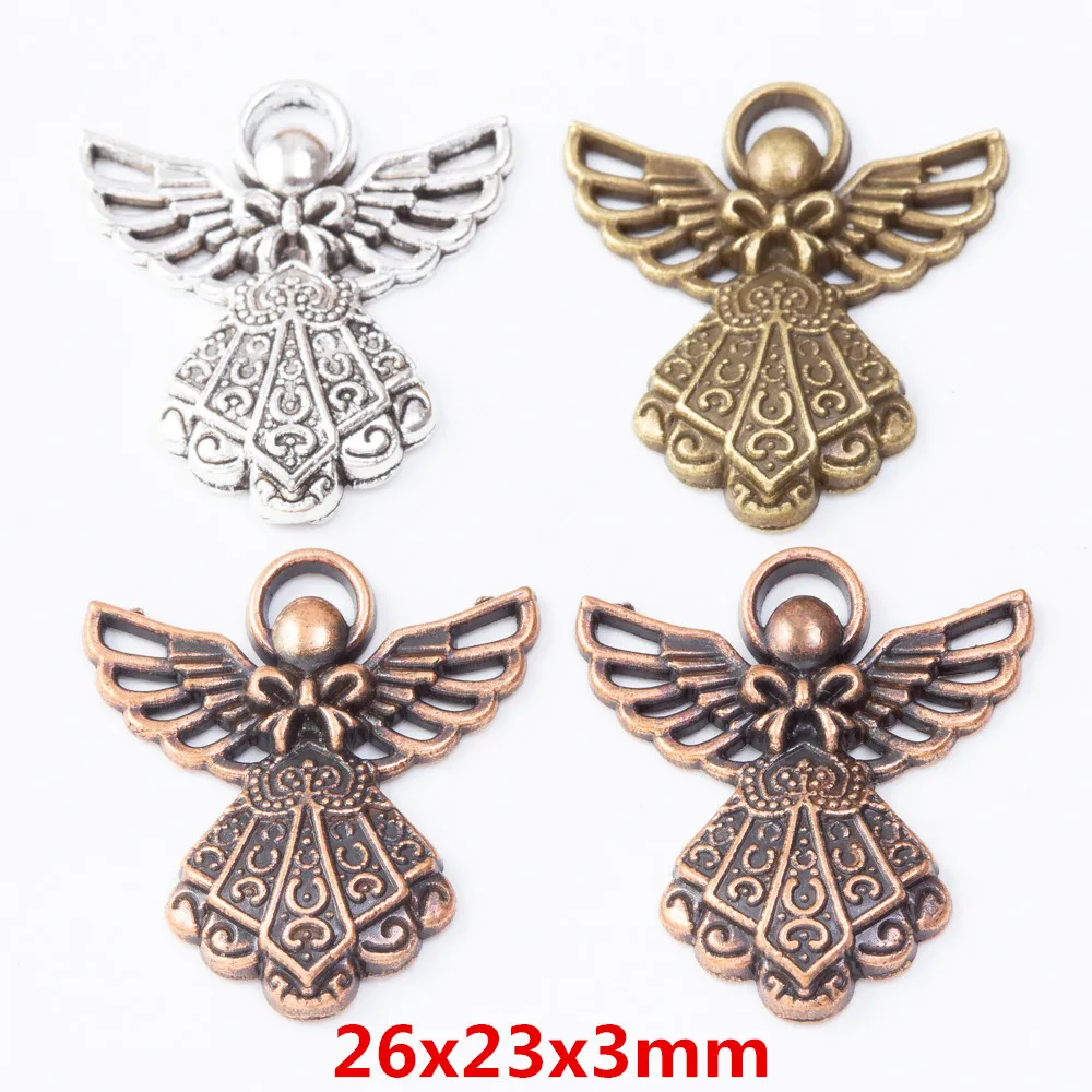 

80 штук Ретро Ангел подвеска цинковая Подвеска из сплава для творчества Европейский стиль Изготовление ювелирных изделий 7686