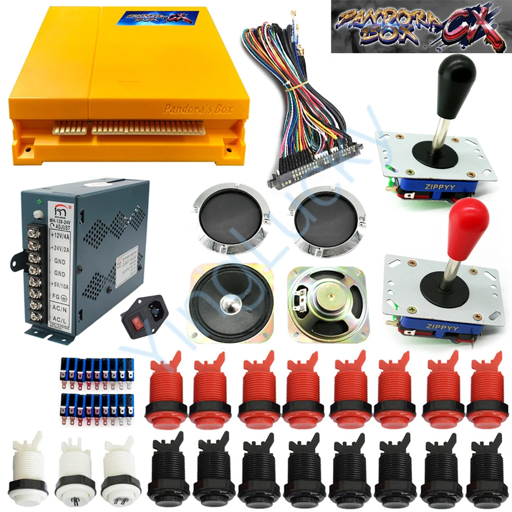 Pandora комплект 2 игрока DIY box CX 2800 в 1 Аркадный Игровой шкаф с комплектом jamma доска Happ