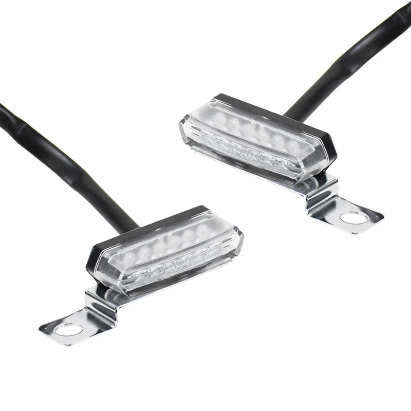 

2Pcs Universal Mini LED Motorcycle Brake Clutch Lever Lamp Turn Signal Light for Yamaha Cafe Racer Choppers
