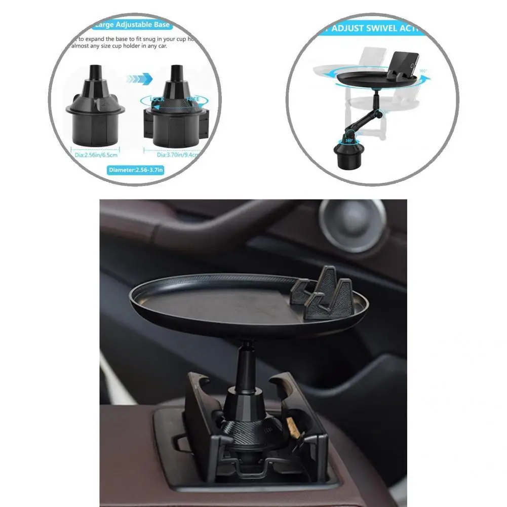 

Практичный портативный регулируемый автомобильный держатель для стаканов, поднос для еды, поднос для автомобиля