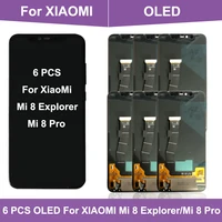 wholesale 6 pcs for xiaomi mi 8 pro lcd touch screen digitizer for xiaomi mi8 pro screen replace for mi8 explorer m1807e8a lcd