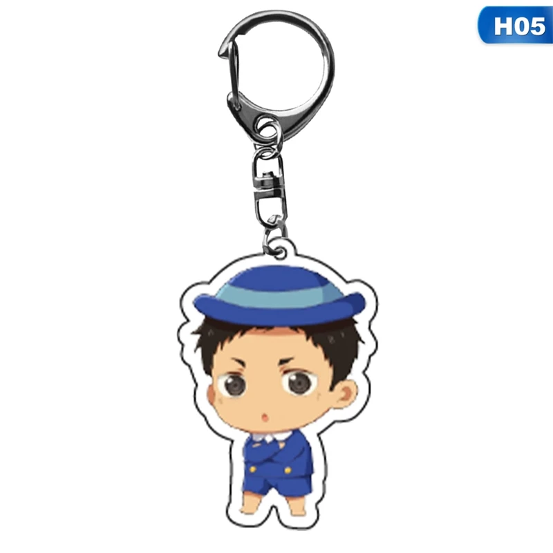 

Anime Haikyuu Kageyama Hinata Kenma Kozume Acrylic Figure Keychain Decor Bag Pendant Collection Cartoon Volleyball Boy Keychain