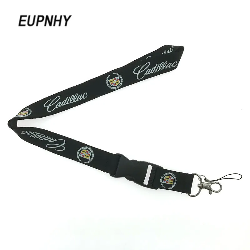 EUPNHY 1 шт. логотип Cadillac шейный ремешок для ключей идентификационная карта съемный