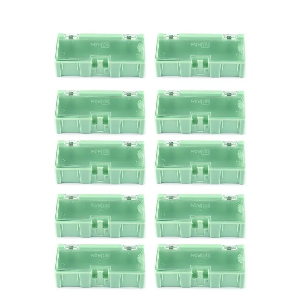 

10pcs torage Box Small Tool Screw Object Electronic Component Parts Storage Lab Case SMD Automatically Pops Up Patch Container