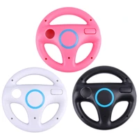 2pcslot plastic game racing steering wheel for nintendo wii for mario kart remote controller