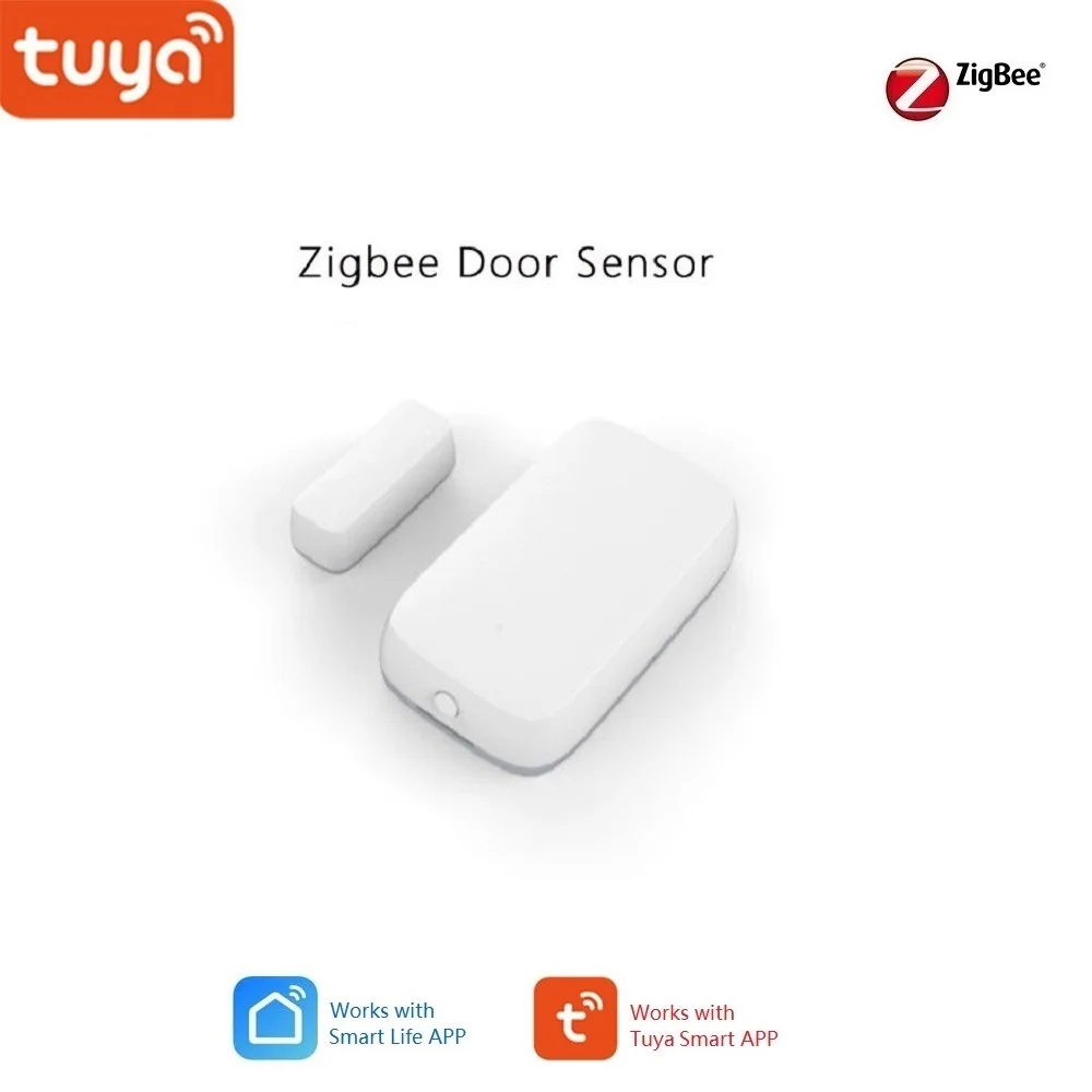 Дверной датчик Tuya Smart Home Zigbee Gateway Hub комплекты охранной сигнализации работает с Alexa