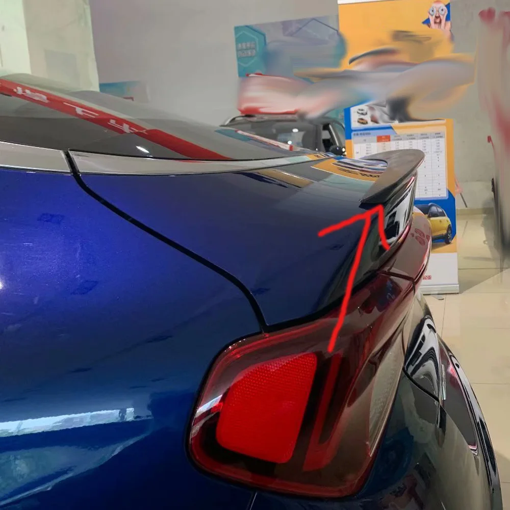 Задний спойлер для багажника автомобиля KIA Optima K5 2020 2021 ABS, отделка для губ, блеск, черные крылья, Автомобильный задний кровельный спойлер для крыльев, отделка для губ