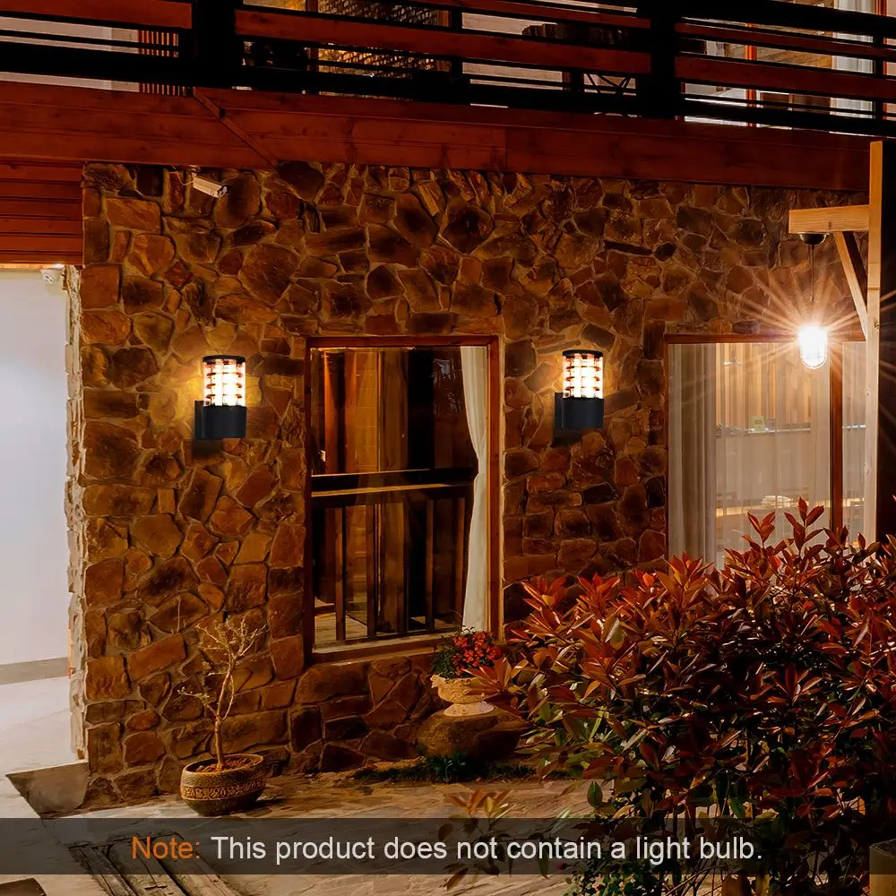 IP65 Wall Lamp Outdoor Flat Cover Single Head Garden Light E27 Home Lighting Socket Waterproof | Освещение