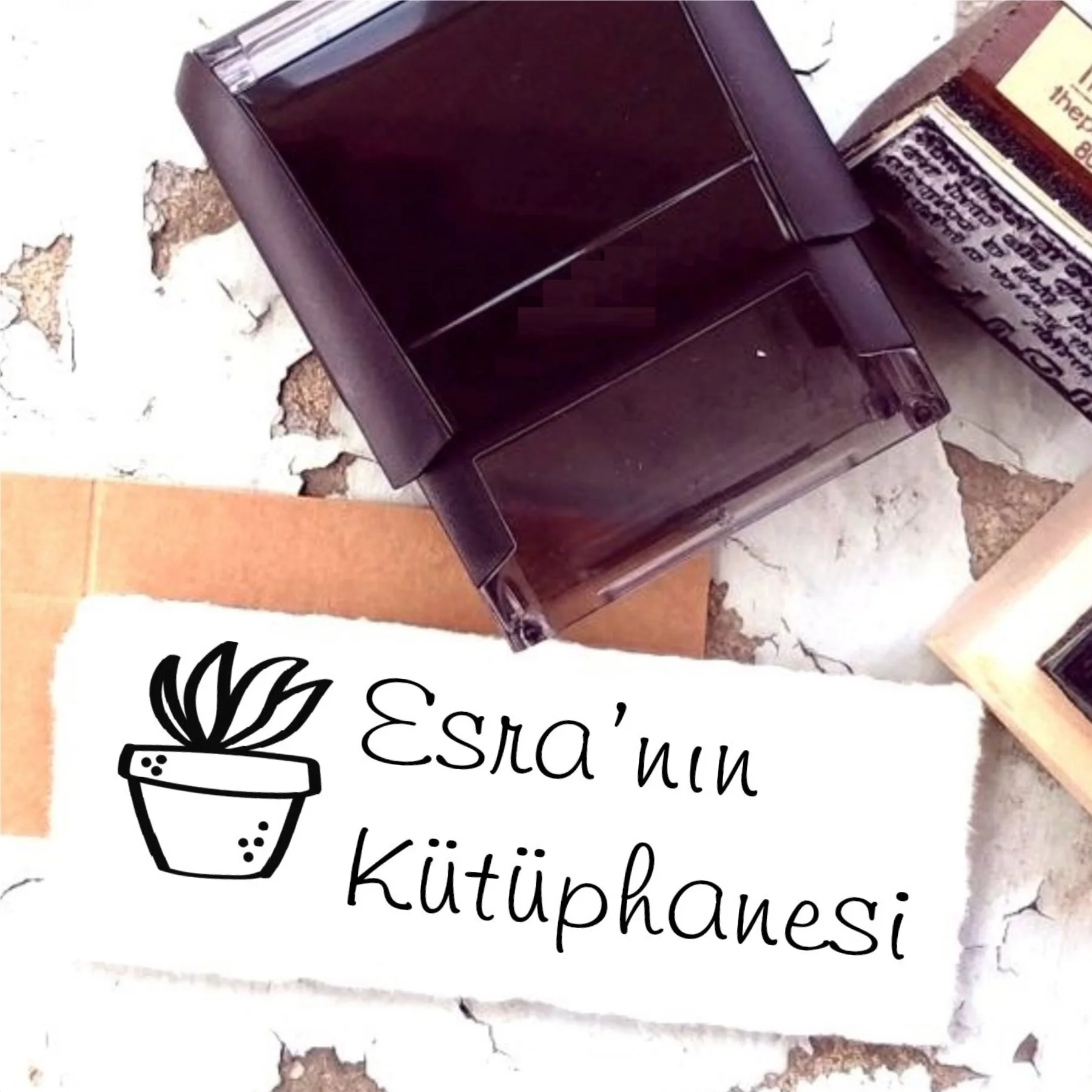 

Personalized Design Name Written Book Stamp-26