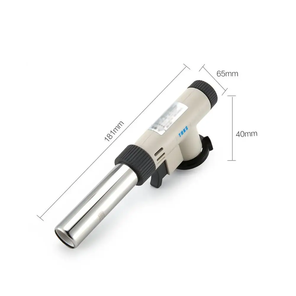 

Camping Flame Gun Butane Gas Burners Gun Maker Torch Lighter Piezo Ignition Flamethrower Gas Torch For Outdoor BBQ Picnic