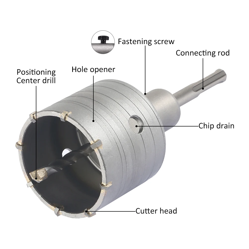 Хвостовик Сверло 68 мм настенное отверстие пилы 110 стержень для Бетон цемент