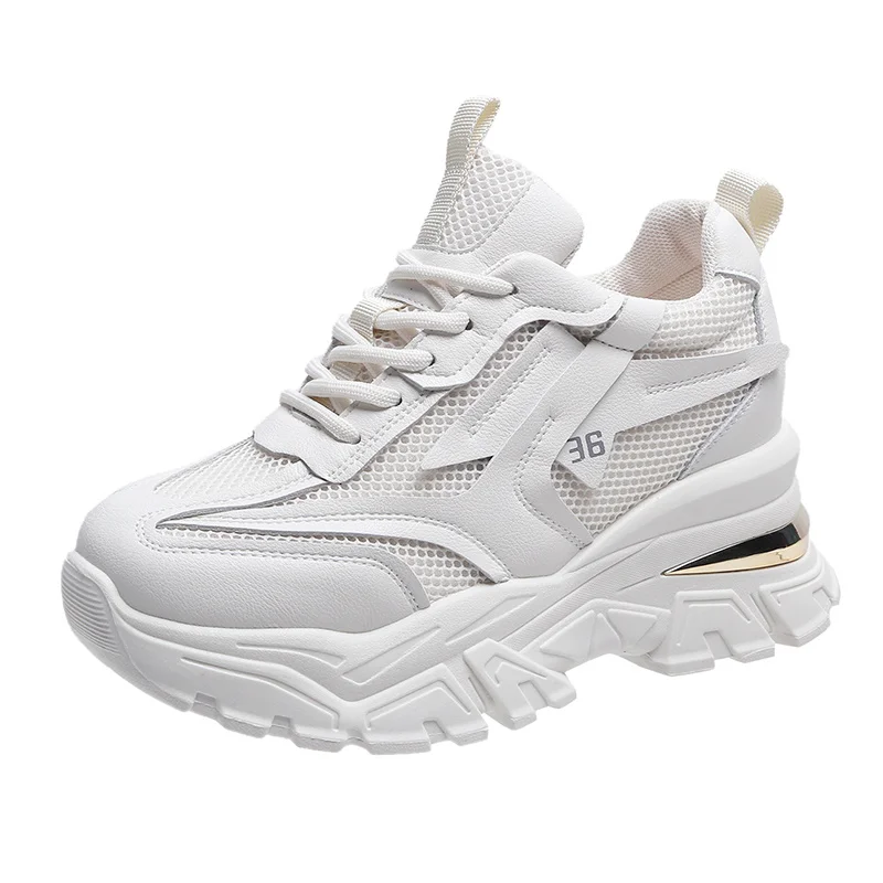 

Women's Sports Shoes Fashion Women's Sports Shoes 2021 New Spring and Autumn Casual Solid Color Round Toe Platform Shoes