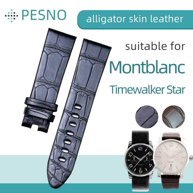 Ремешок для наручных часов PESNO совместимый с Montblanc Timewalker Star 9670/U0107073 ремешок