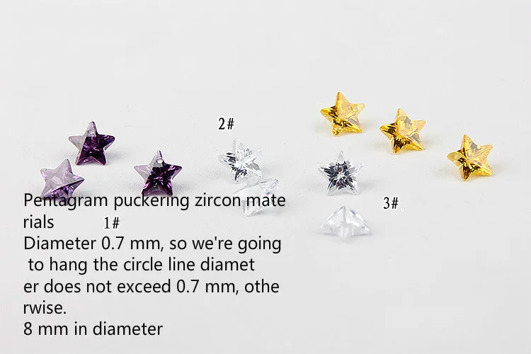 Маленькая звезда с острым дном циркониевые серьги бриллиантами браслет Подвеска