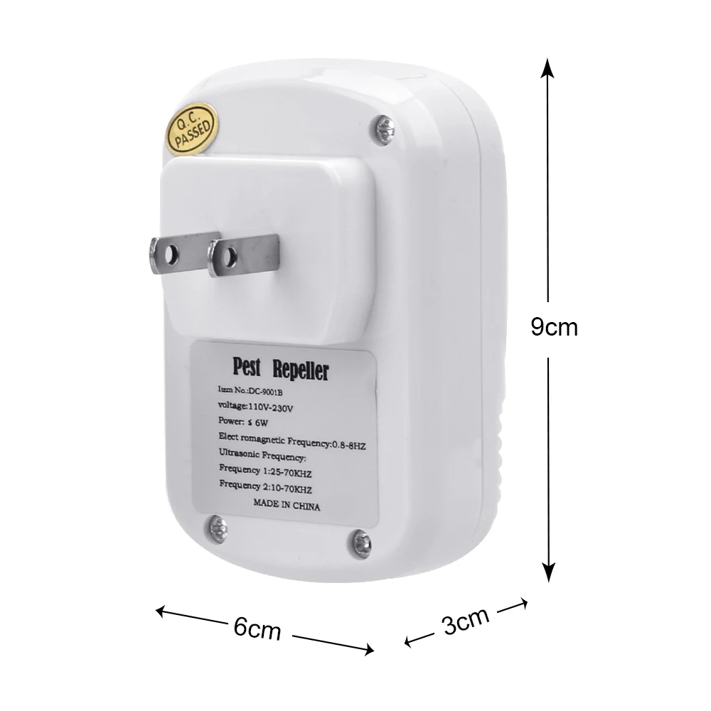 

HILIFE EU/US Plug Cockroach Trap Mouse Killer 110-240V/5W Electronic Ultrasonic Pest Control Repeller