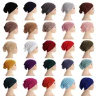 Мусульманский Внутренний головной убор для женщин хиджаб модал мусульманский женский шарф турбаны головной убор для женщин Женский хиджаб шапочки под хиджаб головной убор s головной убор