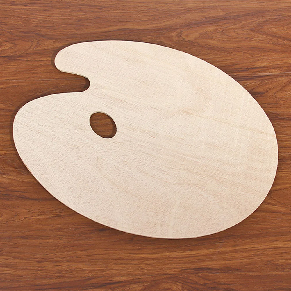 

Овальный Палитра с вырезом для большого пальца, деревянный поднос художника гладкая товары для рукоделия картина маслом на плоской подошве...