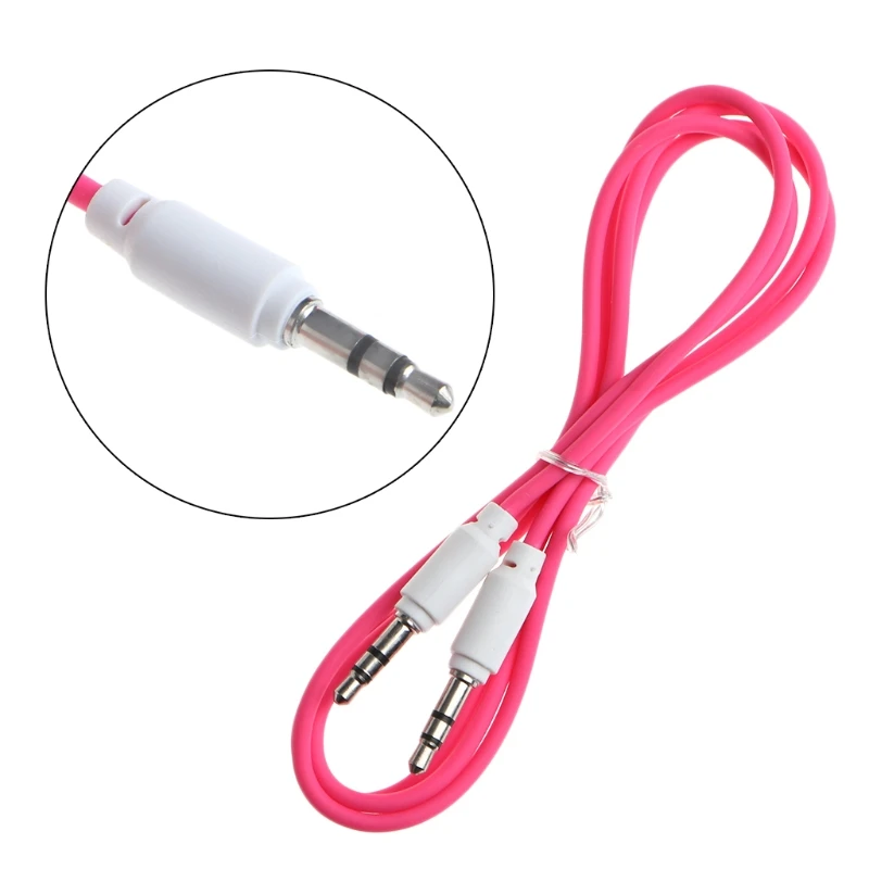 

1m 3.5mm Jack Male To Male Auxiliary Aux Cable For Car Stereo MP3 Phone D5QE