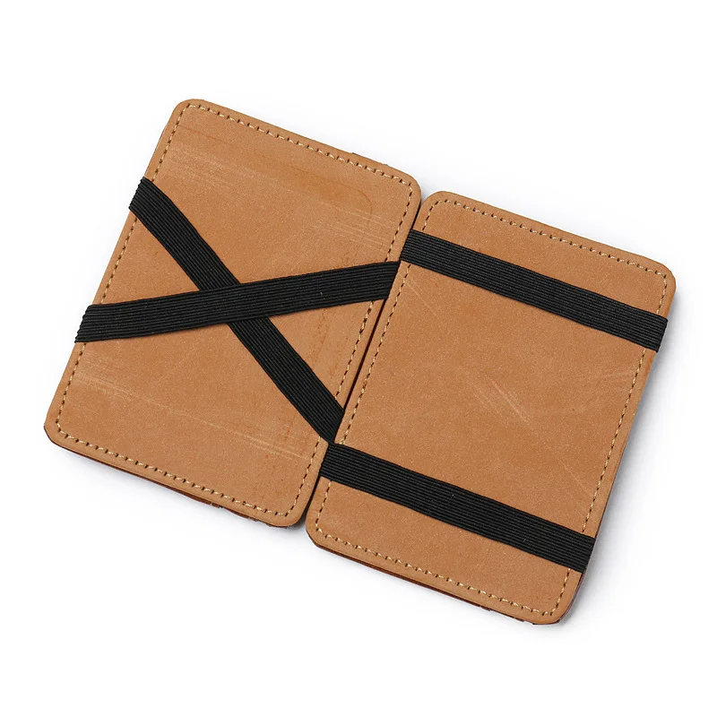 Мини кошелек для мужчин маленький бизнес искусственная кожа волшебные кошельки