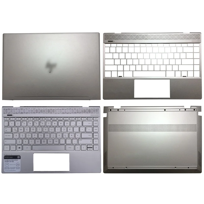 

For HP ENVY 13-AH 13-AH0006TU 13-AH0008TU 13-AH0013TX L24141-001 L19522-001 Laptop LCD Back Cover/Palmrest/Bottom Case Silver