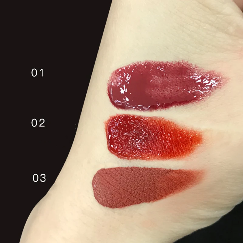 3 Colors/Set Velvet Matte Lip Glaze Long Lasting Waterproof Lipgloss Makeup Tool TY99 |