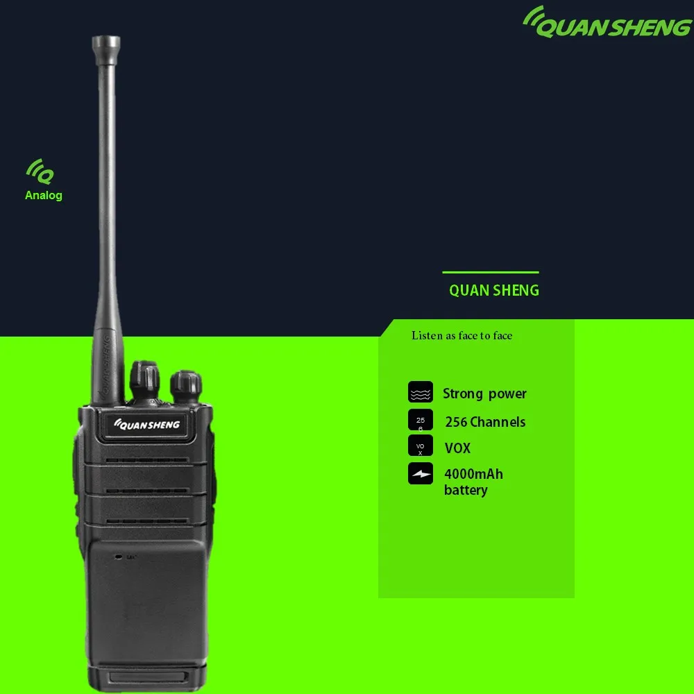 Quansheng Professional UHF Band Ham Radio Walkie Talkie Mobile Radio Station Two Way Radio TG--T8 Intercom Portable 10W Handheld