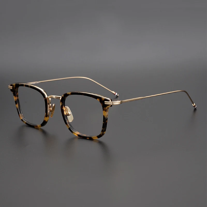 

Titanium Square Acetate Glasses Frame Men Women Myopia Optical Prescription Eyeglasses Thom Brand TBX905 Eyewear Oculos