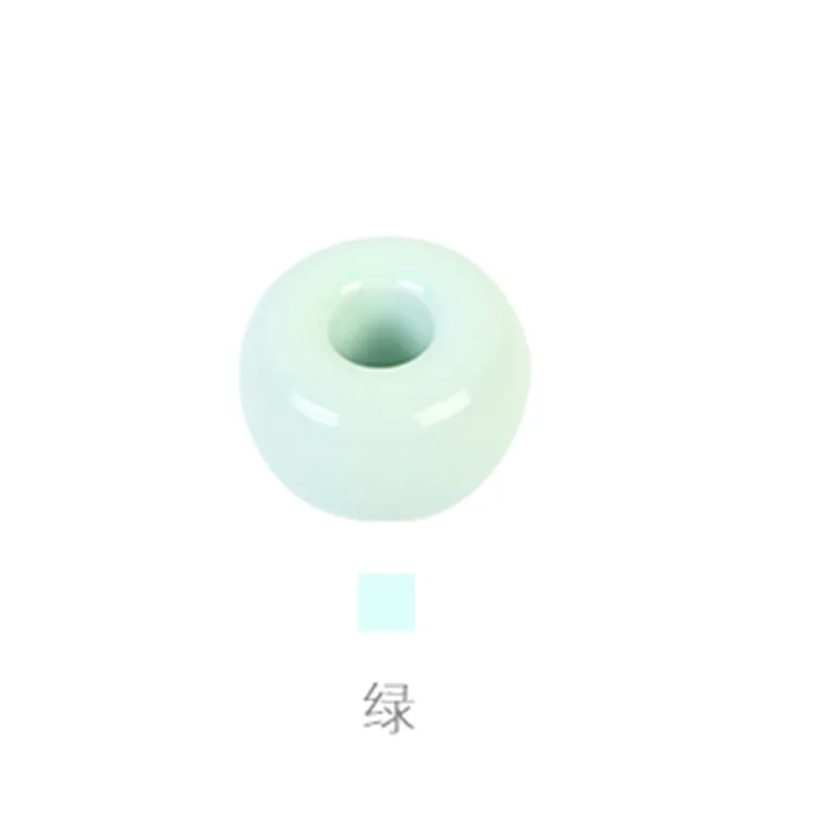 light green Пончик керамической держатель для зубной щетки карамельный цвет многофункциональная Базовая рама стеллаж для хранения ванной комнаты зубная щетка Подставка Полка pf92013 - Цвет: light green