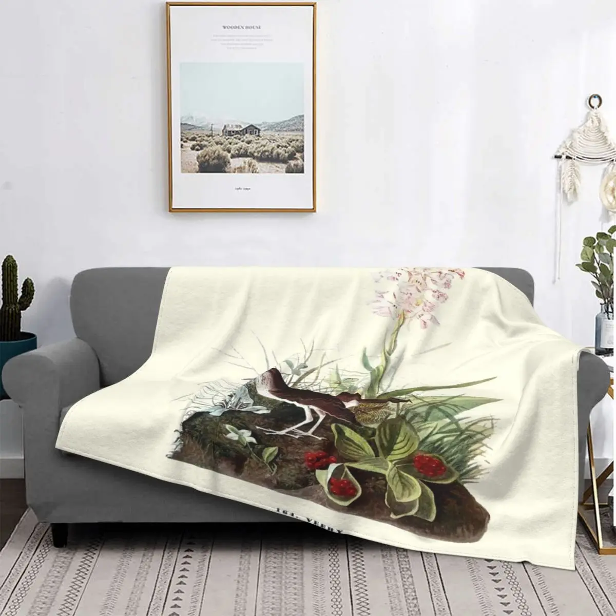 

Veery-Manta a cuadros para cama, manta de playa, de lana, para cama