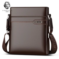 laorentou mens genuine leather crossbody bag business messenger bag side shoulder bag for man real cow leather casual purse bag