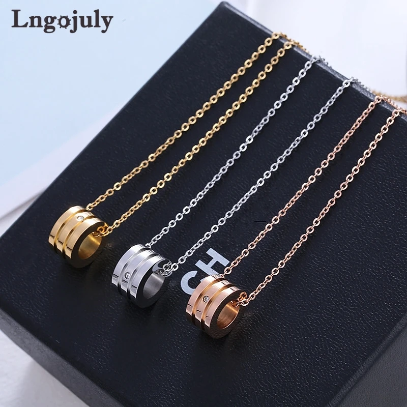 

Женское ожерелье с подвеской из титановой стали