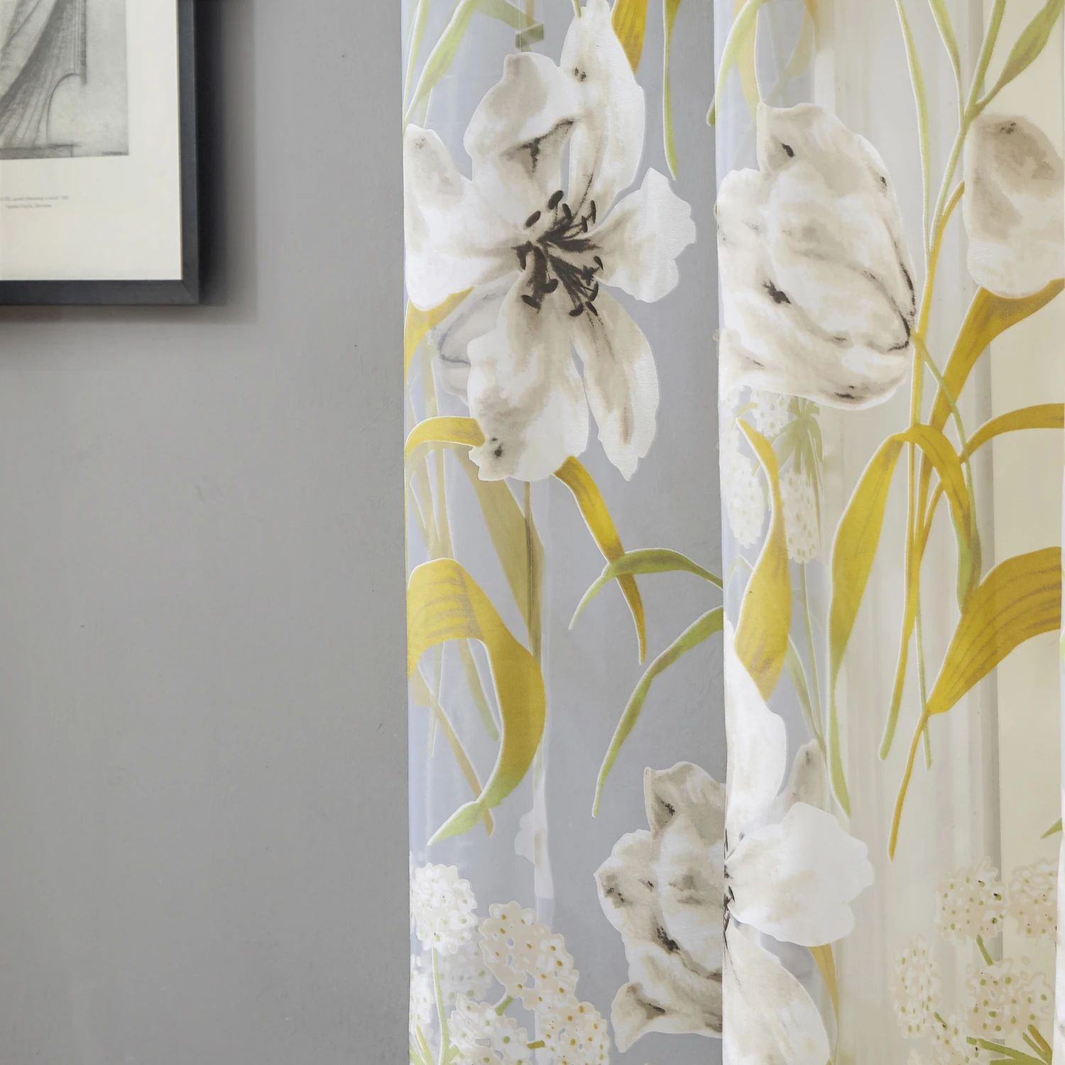 YokiSTG вуаль тюль занавески тропический цветок фотообои для гостиной кухни Шторы