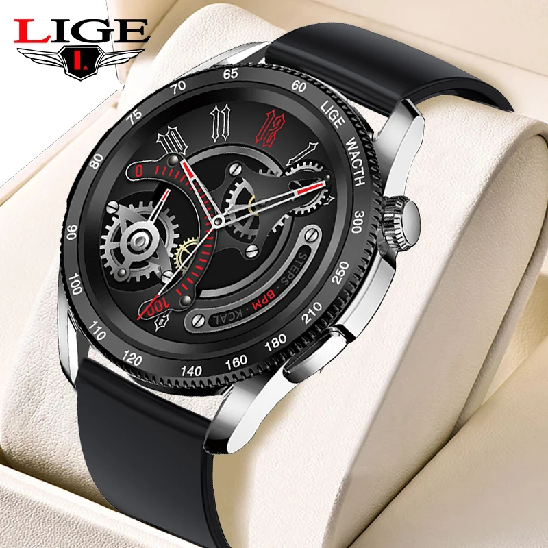 

LIGE 2021Smart Watch Men Women Bluetotoh Call Watches Heart Rate Monitor Fitness Tracker Clock Fashion Smartwatch For Anroid IOS