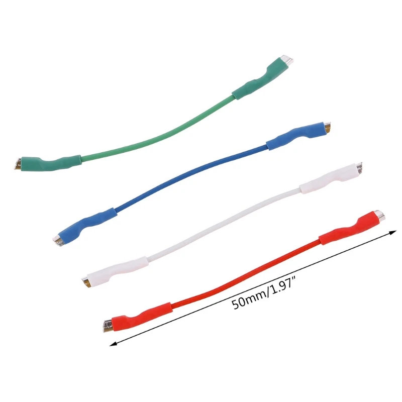 4Pcs 50mm 5N Pure Sliver Leads Header Wire Cable Universal For 1.2-1.3mm Pins Turntable Phono Headshell Drop Ship | Электроника