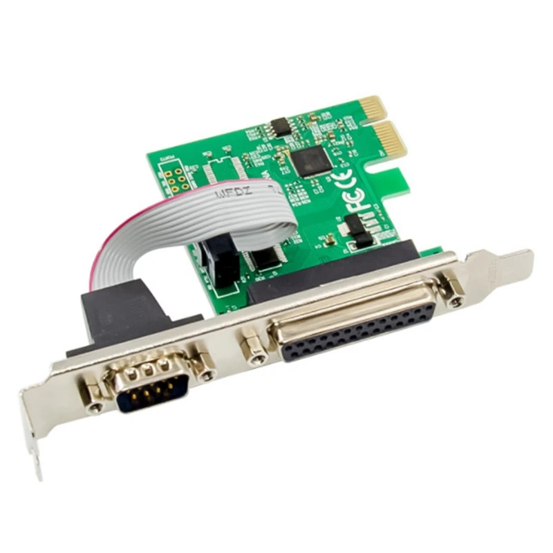 

PCIe AX99100 1S1P LTP1 COM1 Multi-Serial Add-on Card Serial and Parallel Port Combination Control Expansion Card for PC