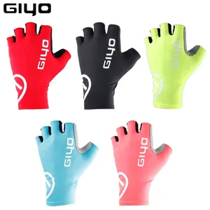 Imported Giyo Breaking Wind Cycling Half Finger Gloves Anti-slip Bicycle Mittens Racing Road Bike Glove MTB B