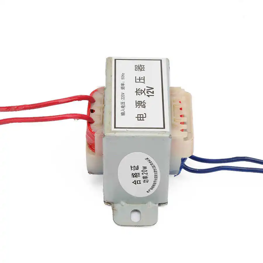 

AC EI Single Power Transformer 12V/24V Output Voltage 20W Input 220V 50Hz