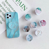 fashion phone case gradient marble phone stand holder socket finger grip for iphone 12 11 pro max mobile phone folding bracket