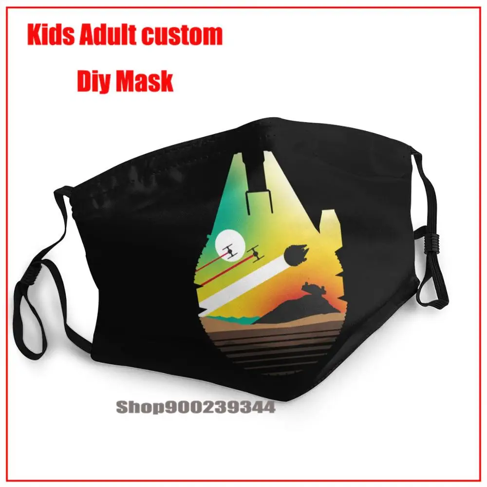 Модная дизайнерская маска для лица Звездные войны Побег из пустыни планеты