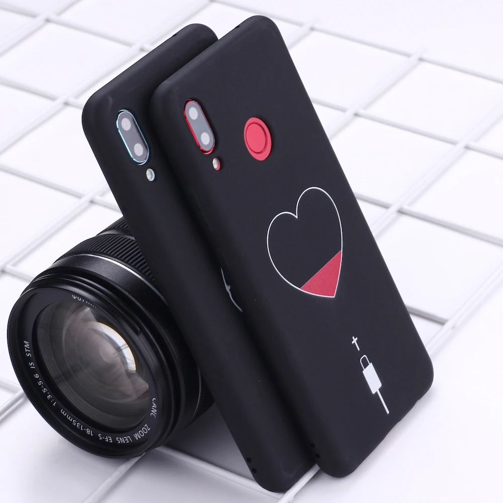 Силиконовый чехол для Huawei Honor Mate 10 20 Nova P20 P30 P40 P Smart Heart Love Power Cable Candy | Мобильные