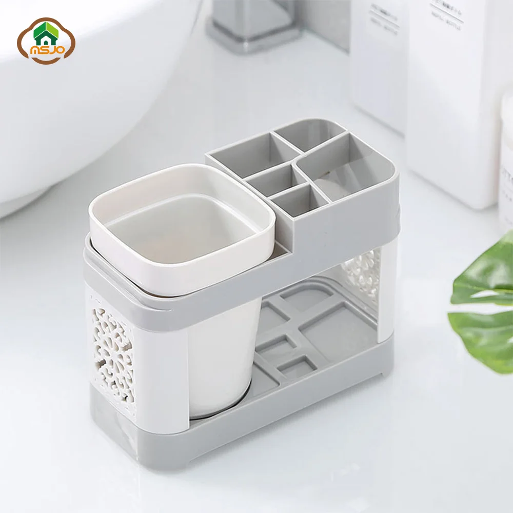 Держатели для зубной щетки и пасты MSJO чашка пары набор ванной комнаты полоскания