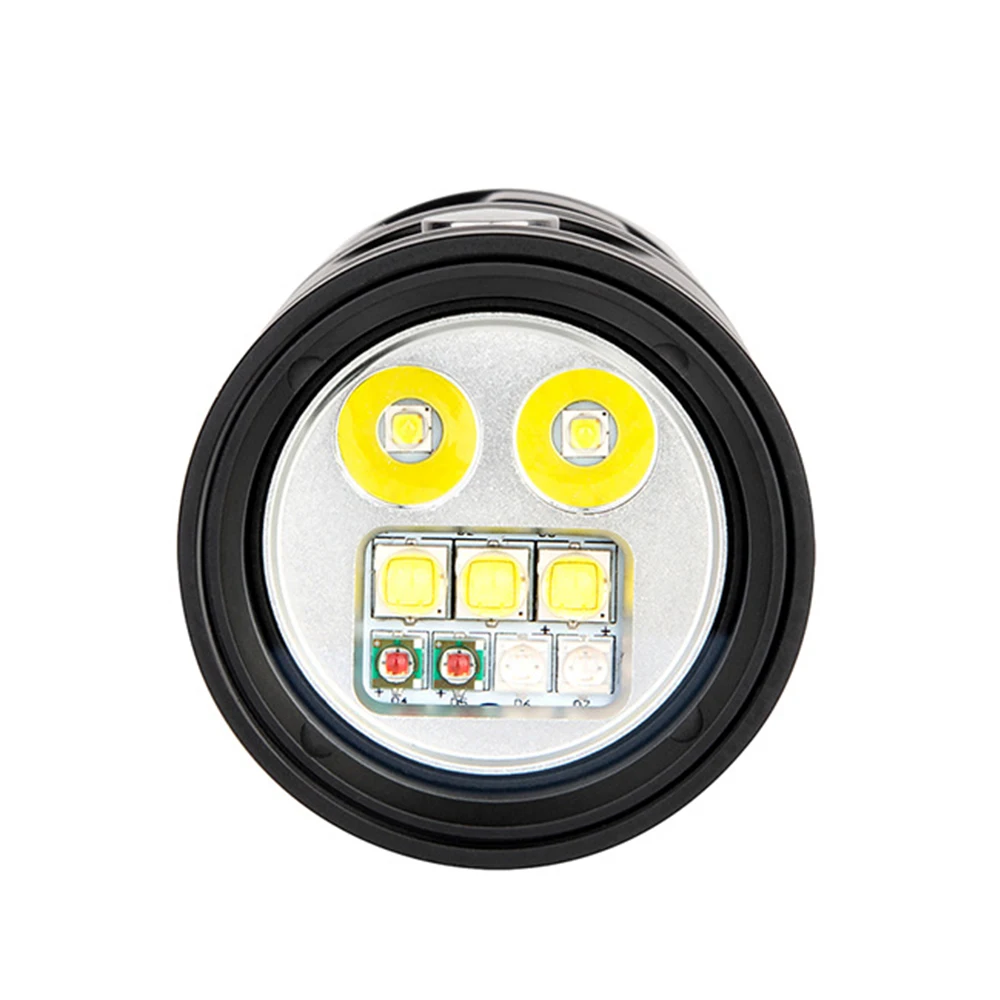 

Trustfire DF30 Torch Professional Diving Video Flashlight Photo Video Underwater Lamp With Dimming Switch 32650 Battery Torch