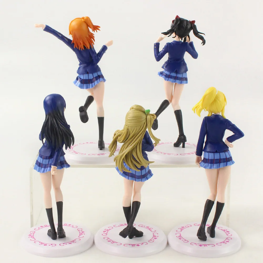 5 шт./компл. Аниме K-on! Акиямн Мио Юи Хирасава тайнака ритсу Котобуки цумуги ПВХ
