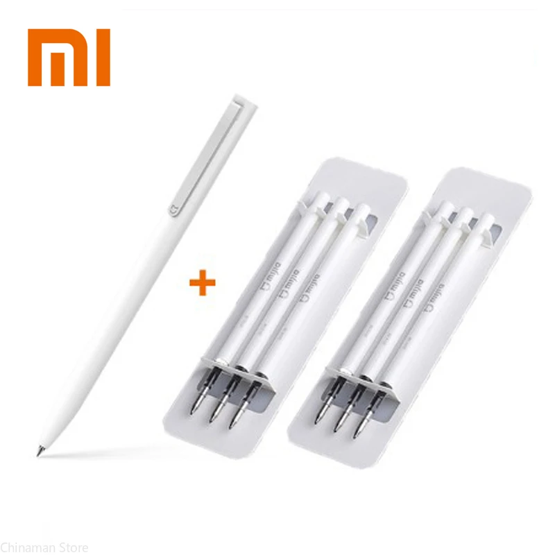 Original Xiaomi Mijia Refills for Xiaomi Sign Pens Replaceable Refills Smooth Switzerland Refill Japan Black Ink For Mi Pens